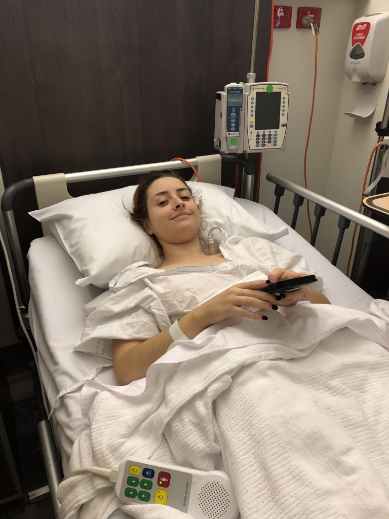 Tori Forsyth - November 2018 post-surgery